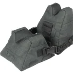 Allen Eliminator Filled Bench Bag, grey front and rear rests with black buckled strap