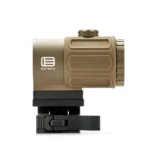 EOTech G43 tan magnifier, right-side view with black flip-to-side mount