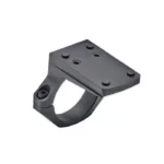 EOTech Vudu 3-9x EFLX Mount Kit, black ring mount with a flat top plate, angled view