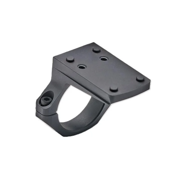 eotech-vudu-eflx-mount-kit-primary-1 EOTech Vudu 3-9x EFLX Mount Kit, black ring mount with a flat top plate, angled view
