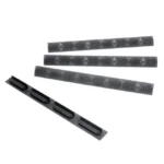 Ergo Modular Wedgelok rail covers, four graphite grey textured strips