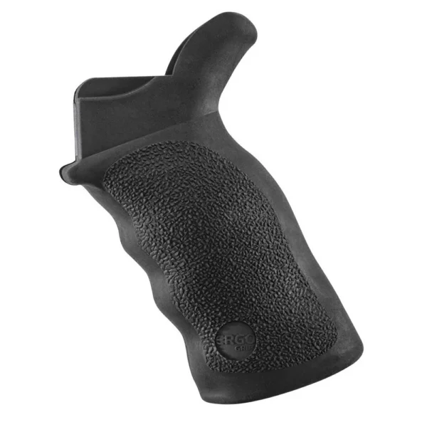 ERGO TACTL DLX AR15/M16 SUREGRIP, black textured rifle grip, left-side view