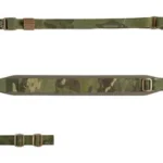 Edgar Sherman Design ESD Padded Sling Multicam Tropic, laid flat with padded section and buckles