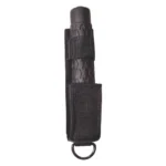 PS Products PS EXP BATON, collapsed black baton in woven belt holster with metal ring