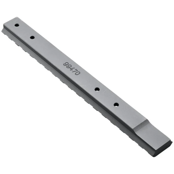 Weaver 1-Piece Extended Multi-Slot Picatinny Scope Base, angled top view in matte black