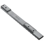 Weaver 1-Piece Extended Multi-Slot Picatinny Scope Base, black angled top view with mounting holes