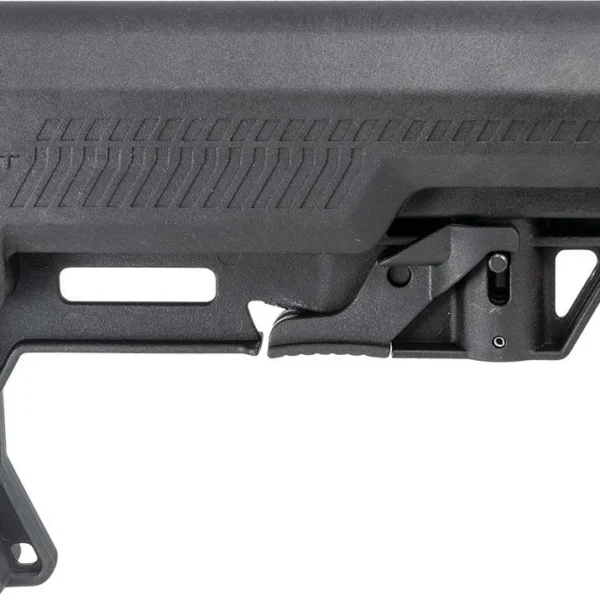 Mission First Tactical Battlelink Extreme Duty Minimalist Stock, black right-side view