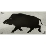 Allen EZ Aim Thermal ID Boar paper target with black boar silhouette on grey background