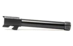 FAXON DUTY BBL G17 THREADED BLACK, black barrel side view with knurled thread protector