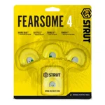 Hunters Specialties HS Strut Fearsome 4, four mouth calls in yellow retail packaging