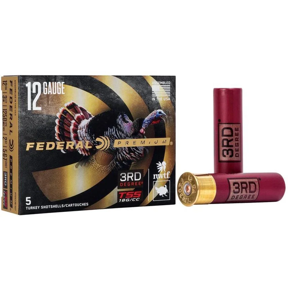 federal-3rd-degree-12ga-shotshell-primary-1 Federal FED 3RD DEGREE, black ammunition box with three red shotshells