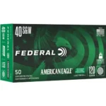 Federal Cartridge Co. Federal American Eagle IRT Lead Free Handgun Ammunition .40 S&W 120gr FMJ 50/ct