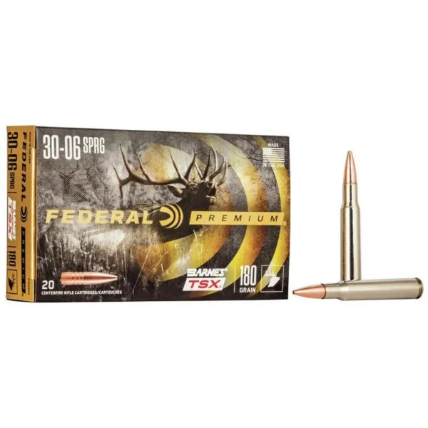Federal Cartridge Co. Federal Barnes TSX Rifle Ammunition 30-06 Sprg 180gr HP 2700 fps 20/ct