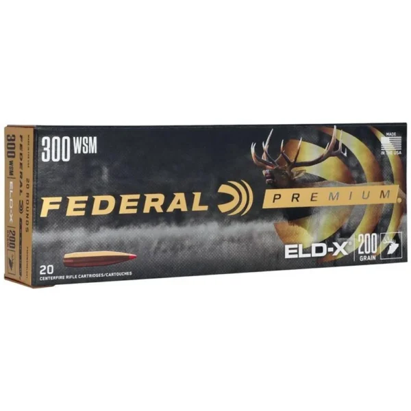 Federal Cartridge Co. Federal Premium ELD-X Rifle Ammunition .300 WSM 200gr PT 2820 fps 20/ct