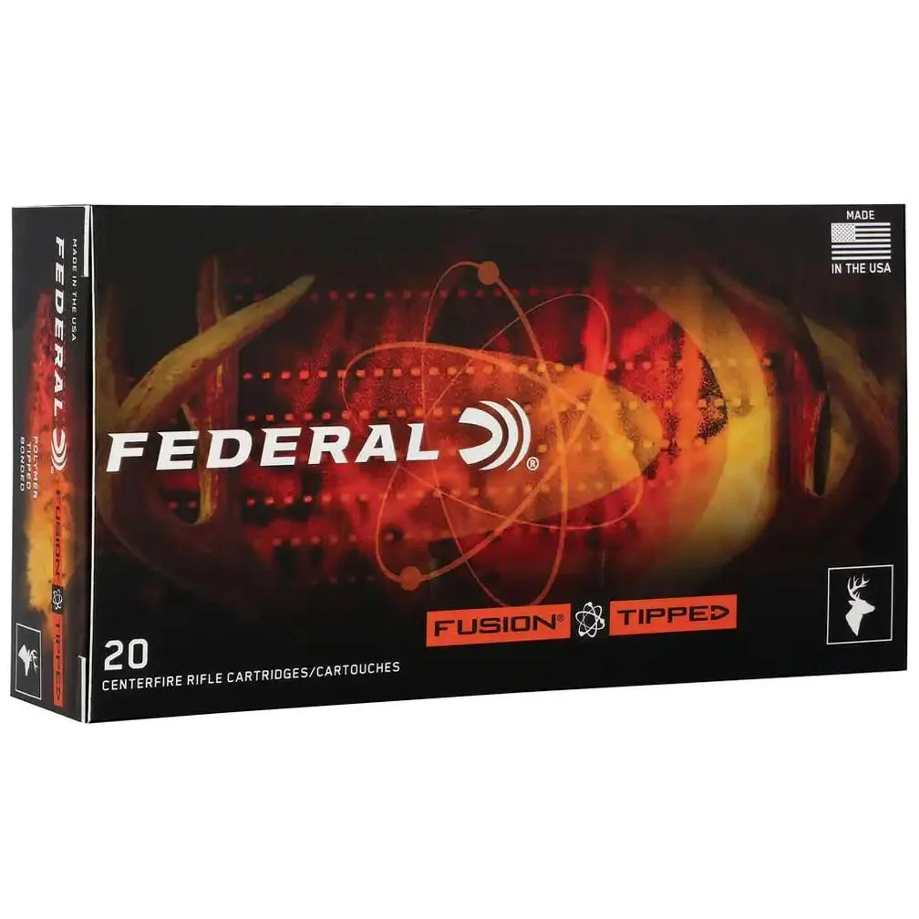 federal-fusion-tipped-300-blackout-20-rounds-primary Federal Fusion Tipped Rifle Ammunition 300 Blackout 190gr PT 1050 fps 20/ct, box front