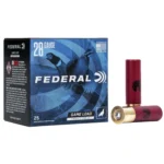 Federal Game-Shok Upland Heavy Field Load, blue and black box with three red shotshells