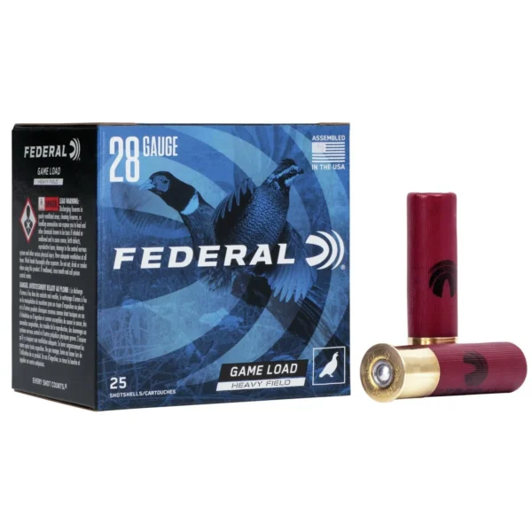 Federal Cartridge Co. Federal Game-Shok Upland Heavy Field Load Shotshells 28ga 2-3/4" 1 oz #5 1220 fps 25/ct