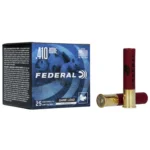 Federal Game-Shok Upland Hi-Brass Load Shotshells, blue box with red shells, front view