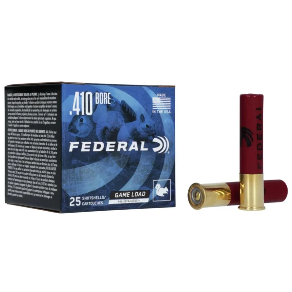 Federal Cartridge Co. Federal Game-Shok Upland Hi-Brass Load Shotshells .410 ga 2-1/2" 1/2 oz 1200 fps #7.5 25/ct