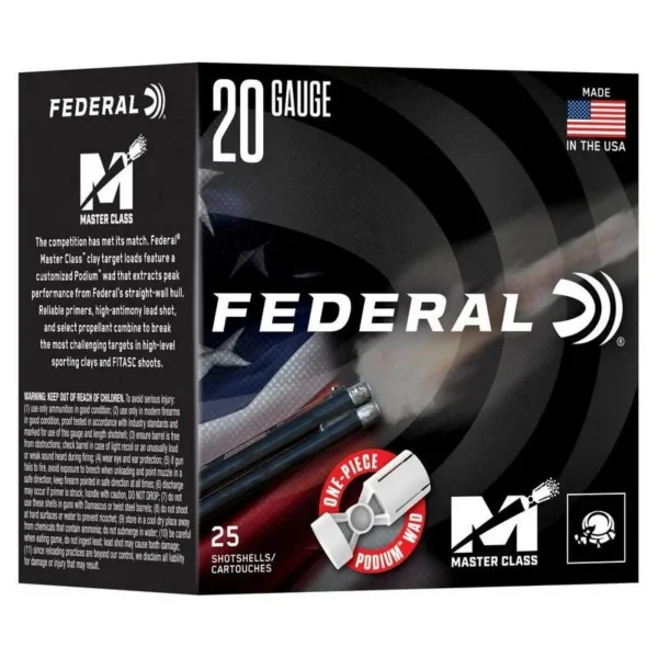 Federal FED MSTR CLASS 20GA 2.75" 7/8OZ #7.5