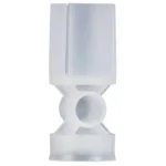 Federal Podium Wad, white front view with split cup and circular center opening