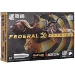 Federal Cartridge Co. Federal Premium Cape-Shok Rifle Ammunition .416 Rem Mag 400 gr TBBC 2400 fps - 20/ct - alternate view 3