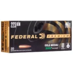 Federal Cartridge Co. Federal Premium Gold Medal Sierra MatchKing Rifle Ammunition .223 Rem 69 gr BTHP 2950 fps - 20/ct