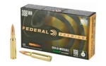 Federal Cartridge Co. Federal Premium Gold Medal Sierra Matchking Rifle Ammunition .308 Win 168 gr BTHP 2650 fps 20/ct