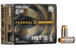 Federal Cartridge Co. Federal Premium Personal Defense HST Handgun Ammunition 40 S&W 180gr 1010fps 20/ct - alternate view 2