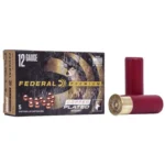 Federal FED PRM VSHOK, ammunition box with two red shells, one showing the brass base