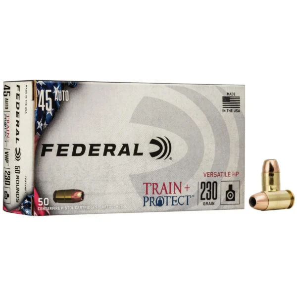 Federal Cartridge Co. Federal Train+Protect Handgun Ammunition .45 ACP 230 gr VHP 50/ct