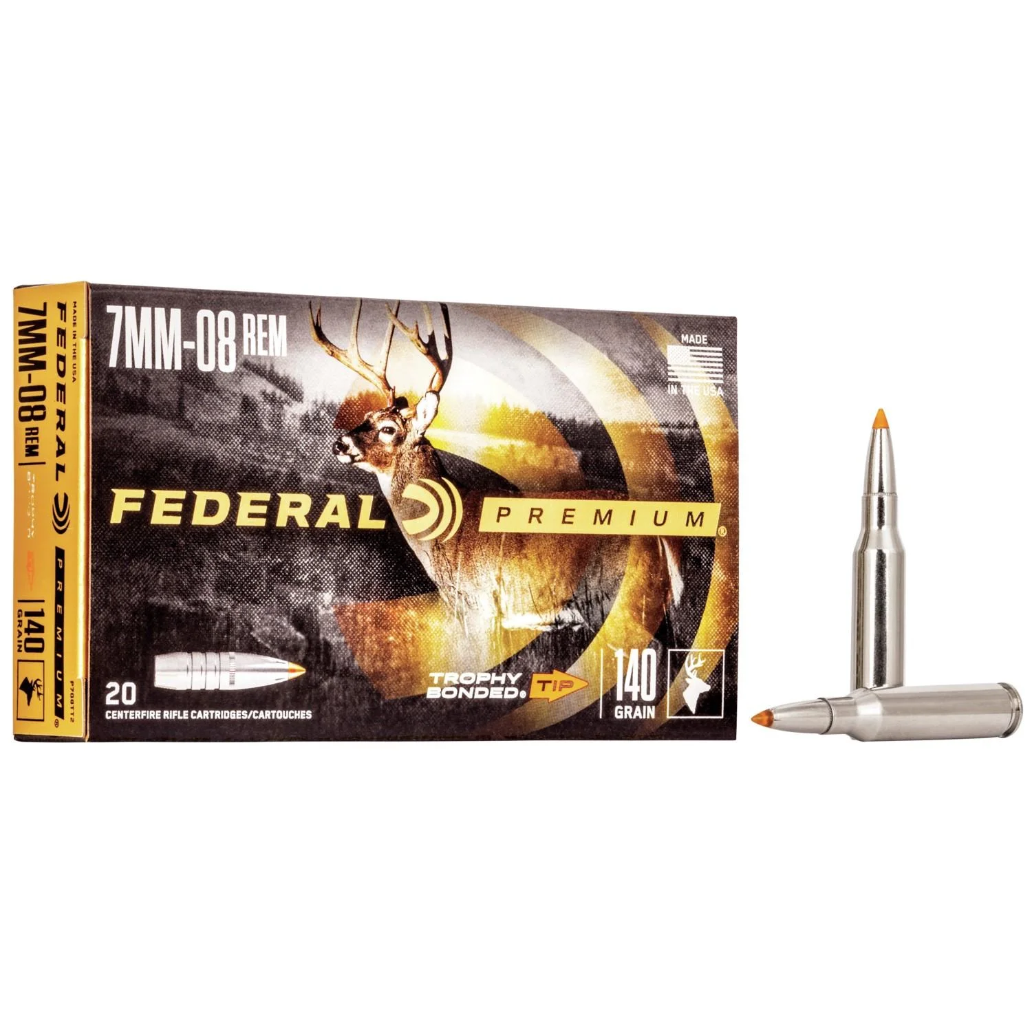 federal-vital-shok-7mm-08-rem-140gr-tbt-primary Federal Cartridge Co. Federal Premium Vital-Shok Rifle Ammunition 7mm-08 Rem 140 gr TBT 2800 fps - 20/ct