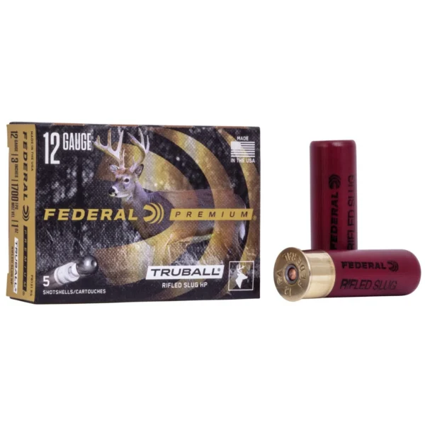 Federal Cartridge Co. Federal TruBall Rifled Slug Shotshells 12 ga 3" 3/4 oz Slug 1700 fps 5/ct
