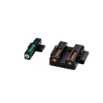 North Pass Ltd. Hiviz HIVIZ LiteWave H3 sight Orange/Green LitePipe/White front ring fits S&W Shield models
