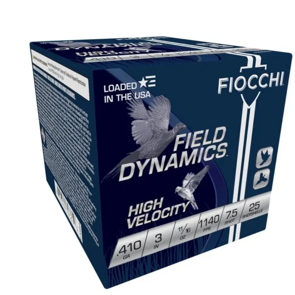 Fiocchi Ammunition Fiocchi High Velocity Shotshells .410ga 3" #7.5-Shot 11/16oz. 25/ct