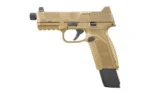 FN USA FN 509 Tactical Handgun 9mm Luger 17rd & 24rd Magazines (2) 4.5" Threaded Barrel FDE NMS - alternate view 3