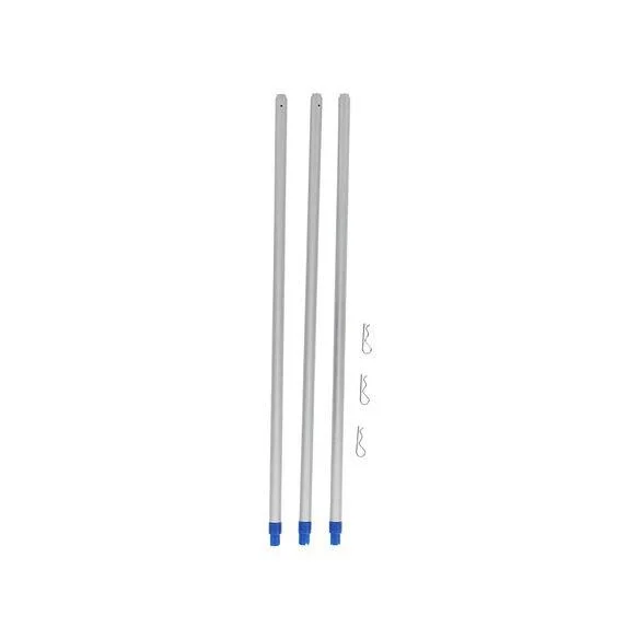 AOB Frankford Arsenal X-10 Large Primer Tube Kit, three silver tubes with blue tips and small clips