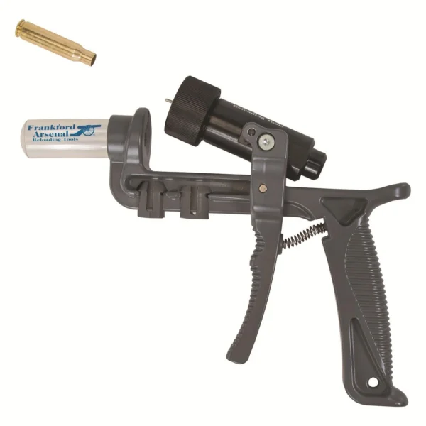 AOB Frankford Arsenal Platinum Series Handheld Depriming Tool black and silver side view