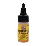 G96 Synthetic CLP Gun Oil, amber bottle with black applicator cap and yellow label