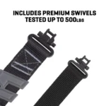 The Allen Company Inc. Allen Trak Traction Web Rifle Sling 36" Black Grey - alternate view 10
