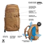 Fechheimer-Vertx VertX Siege 25L Tactical Backpack Coyote - alternate view 16