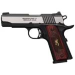 Browning Firearms Browning 1911 380 Black Label Medallion Pro Handgun 380 ACP 8rd Magazine 3.625" Barrel Black with Silver
