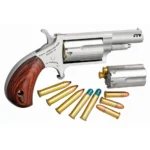 North American Arms Ported Magnum Handgun .22 WMR 5rd Capacity 1.63" Barrel Silver with Rosewood Grips - alternate view 2