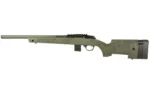 Bergara Rifles Bergara BMR-X Rifle .17 HMR 5rd (1) & 10rd (1) Magazines 18" Carbon Fiber Barrel Green w/Black Webbing Stock