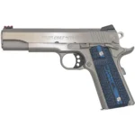 Colt Manufacturing Colt 1911 Competition Handgun .38 Super 9rd Magazine 5" Barrel Stainless with Blue Grip - alternate view 2