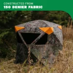 Ardisam (River's Edge/ Barronett Blinds) Barronett Blinds Road Runner Ground Blind Bloodtrail Backwoods Camo - alternate view