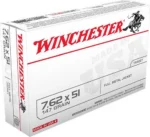 Winchester Ammunition Winchester USA Rifle Ammunition 7.62X51 NATO 147 gr FMJ 2750 fps 20/ct - alternate view 2