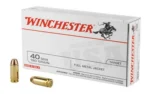 Winchester Ammunition Winchester USA Handgun Ammunition .40 S&W 180 gr. FMJ 1020 fps 50/ct - alternate view 2