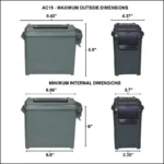 Mtm Molded Products Company MTM Ammo Can Mini for Bulk Ammo - FDE - alternate view 2