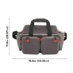 The Allen Company Inc. Allen Competitor Premium Molded Lockable Range Bag with Fold Up Gun Mat Grey - alternate view 2
